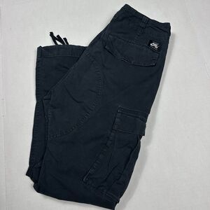 Nike SB Pants Mens Blue Cargo Skateboarding Ripstop Baggy Y2K 2000s 28X28